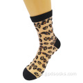 Принять настройки женщин стеклянные носки леопардовый стиль